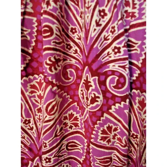 Knox Rose One Shoulder Smocked Maxi Dress Women Large Pink Floral Spring Cottage - Picture 3 of 9